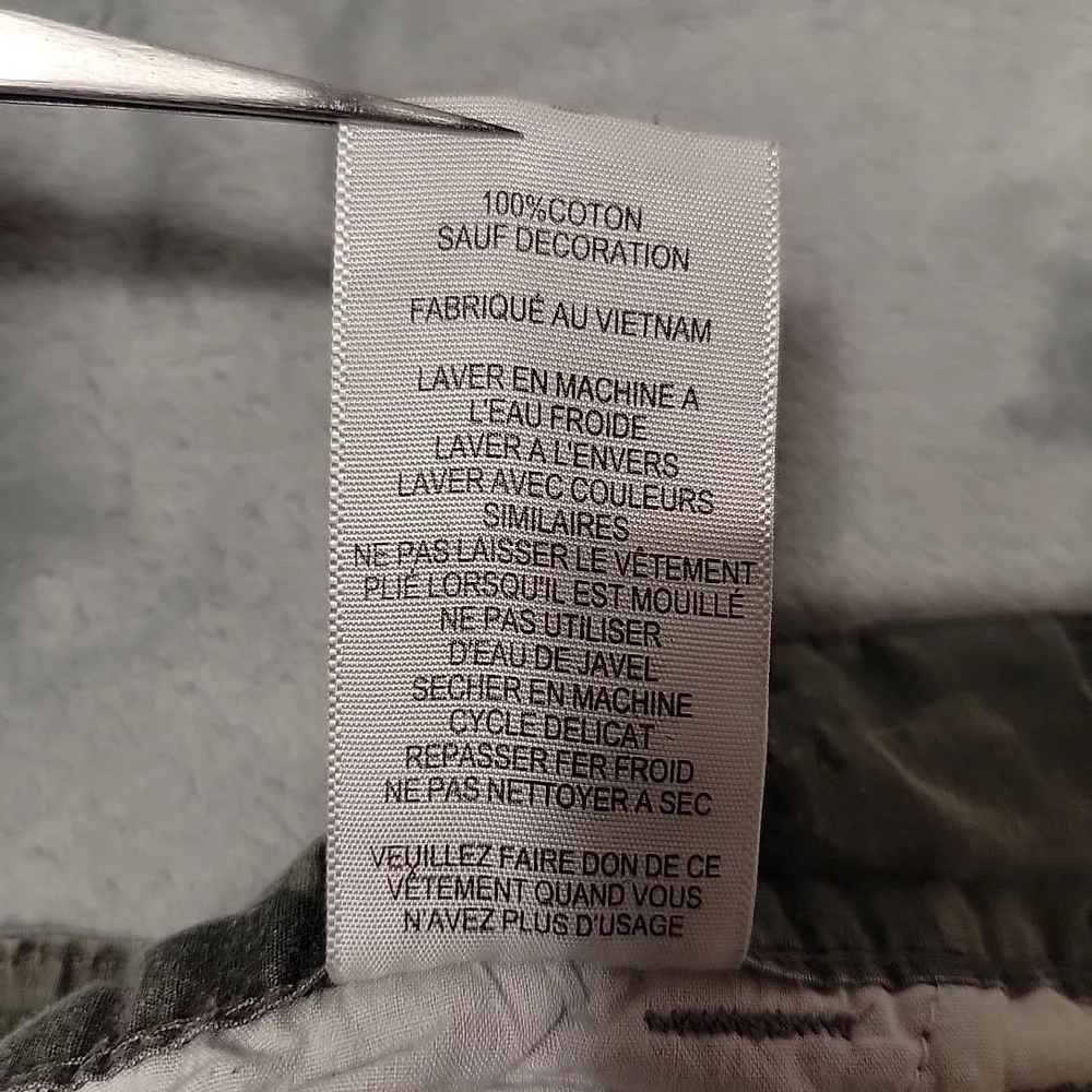 Levis Shorts Mens 27 Grey Cargo Herringbone Camo Lined Utility Outdoors